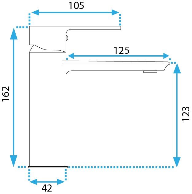 Rubinetto Da Lavabo Rea Veneta Chrome Low