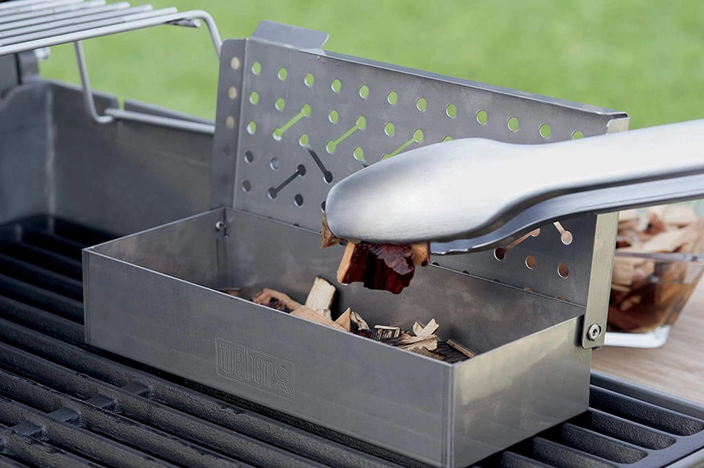 Affumicatoio Universale per Barbecue a Gas o Carbone in Acciaio Inox Weber 7576