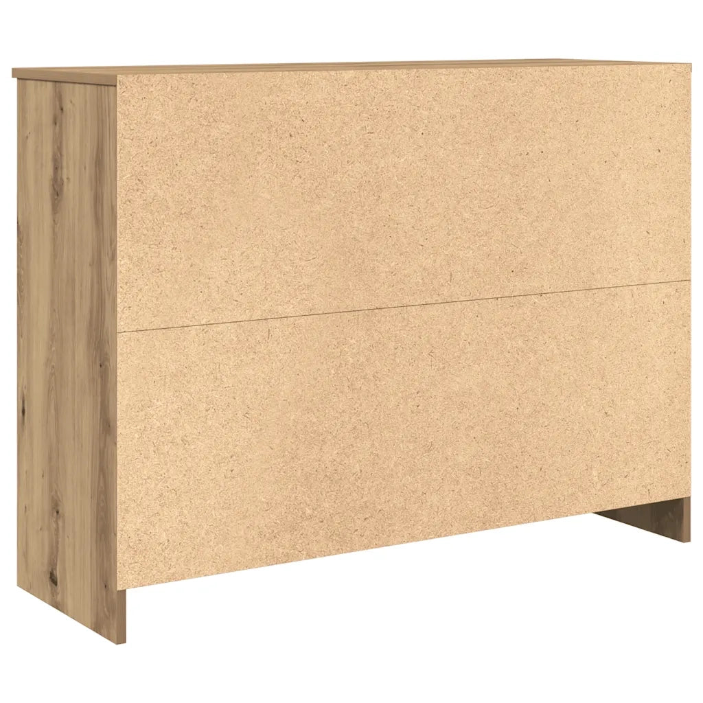 Credenza con Cassetto Rovere Artigianale 101x35x76cm Truciolato 861570