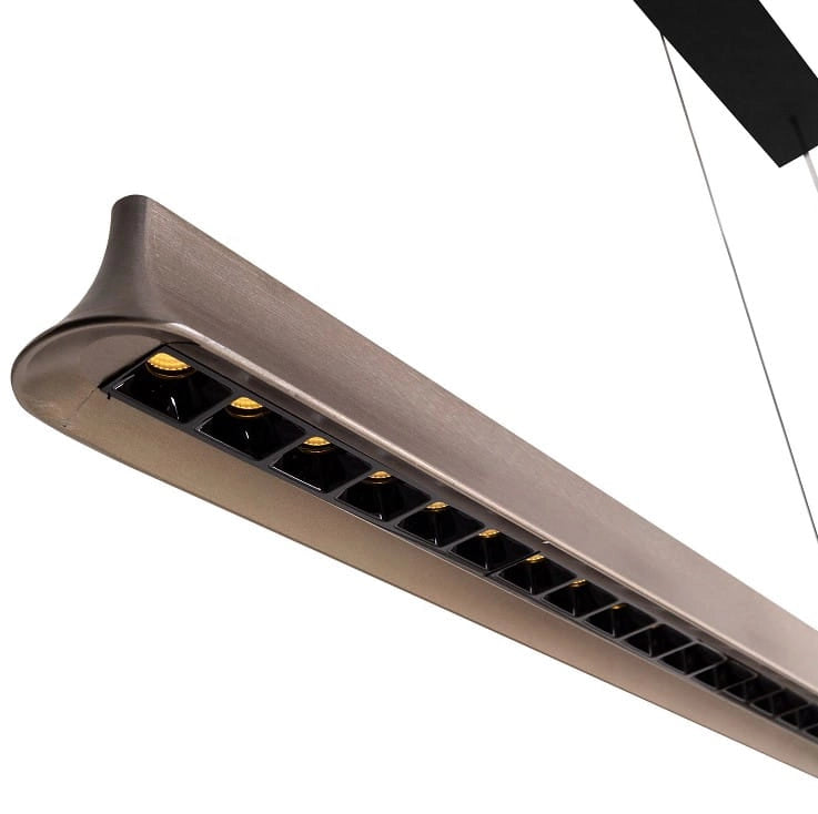 Lampada a sospensione barra Maxlight JO-JO LED 38W CCT nera 124cm