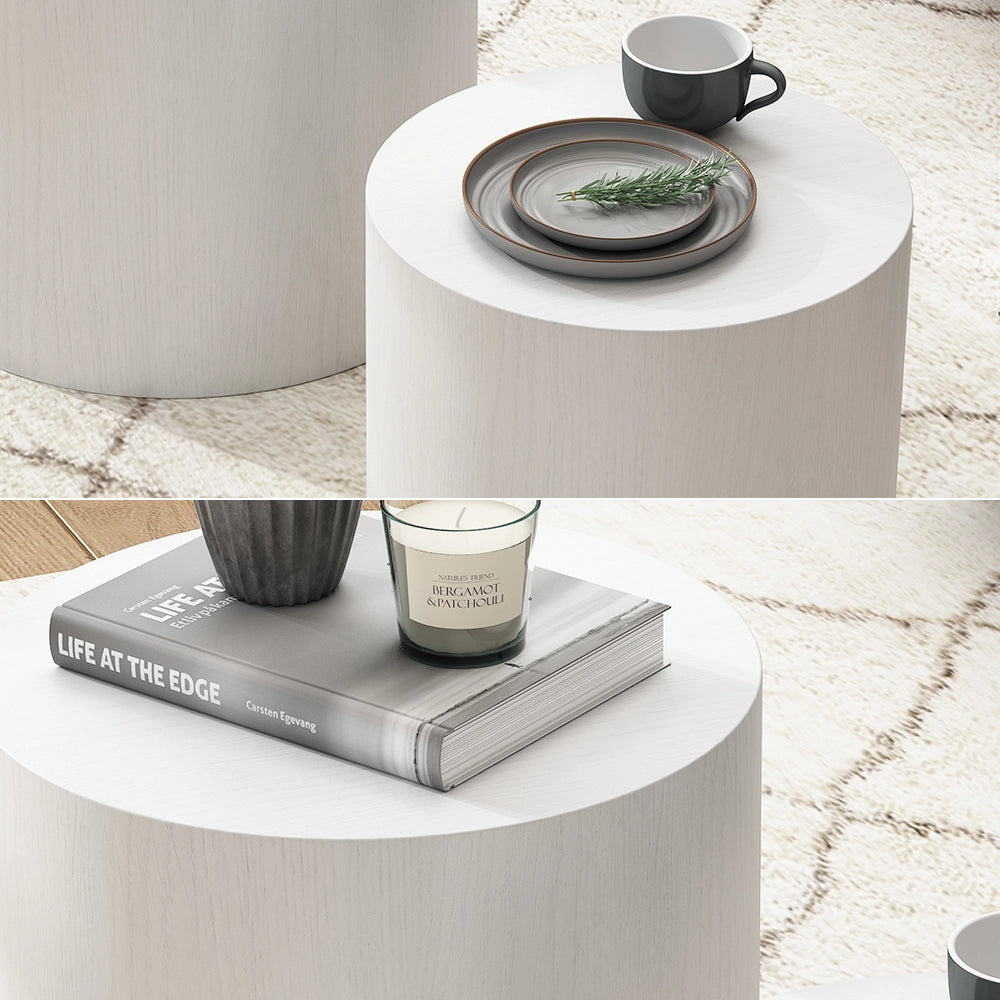 Vicco Set di tavolini da caffè Bianco 48 x 48 cm