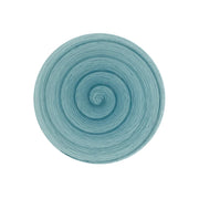 Piatto piano petrol Memento Table in ceramica dipinta a mano Ø 27,5 cm