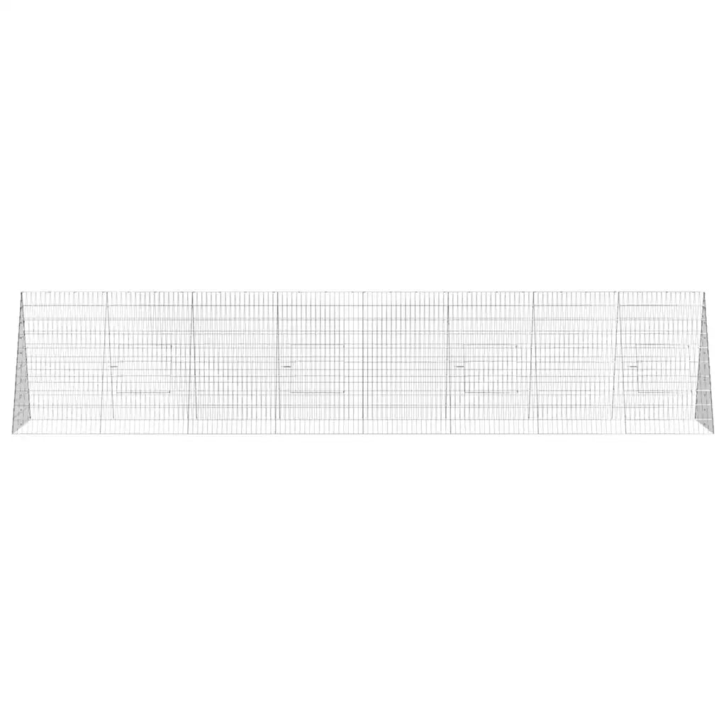 Gabbia per Conigli Argento 430 x 100 x 85 cm Acciaio zincato
