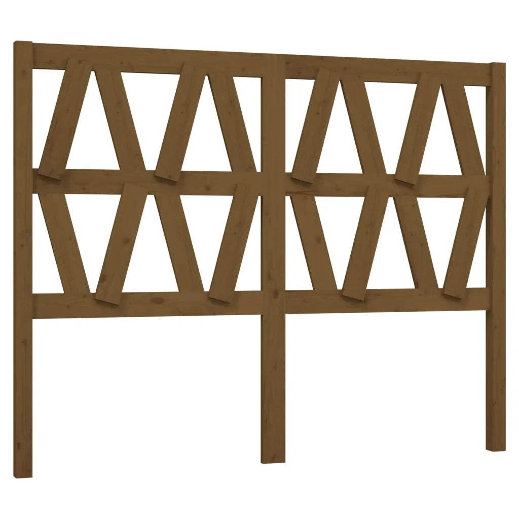 Testiera | Testata per Letto ambra 126x4x100 cm in Legno Massello di Pino