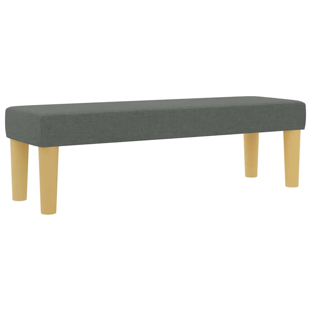 Letto a molle con materasso Grigio scuro 160 x 200 cm Tessuto