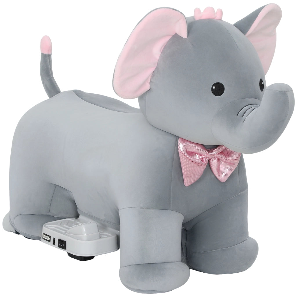 Elefante Giocattolo con Musica e Luci ¨C zephmum ¨C Grigio 6V