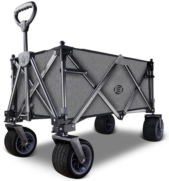 Carrello Bolder - Carrello Opnebbio - Carrello per Spiaggia - Pneumatici Sterrati - Multipla Posizione - Carrello per Spiaggia Portatile