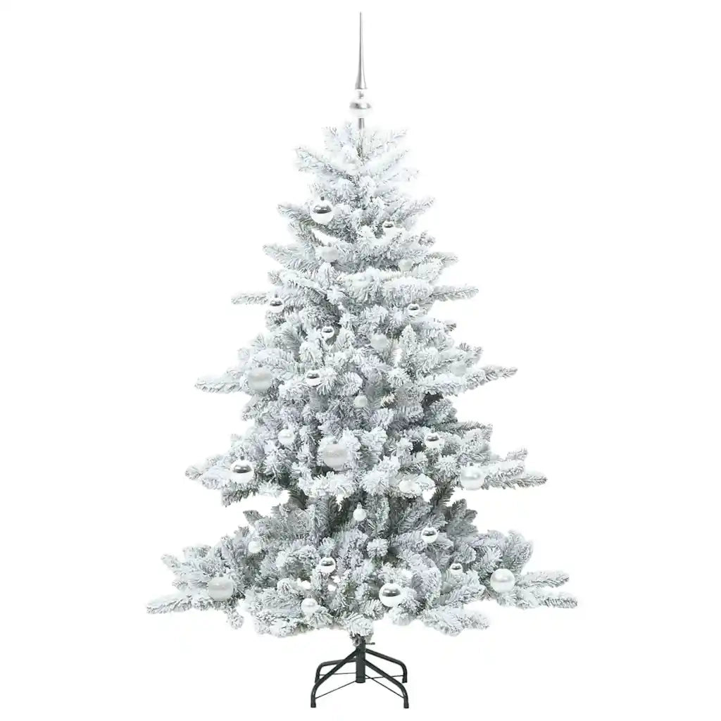 Albero di Natale Artificiale con Rami Pieghevoli Bianco 150 cm 3397710