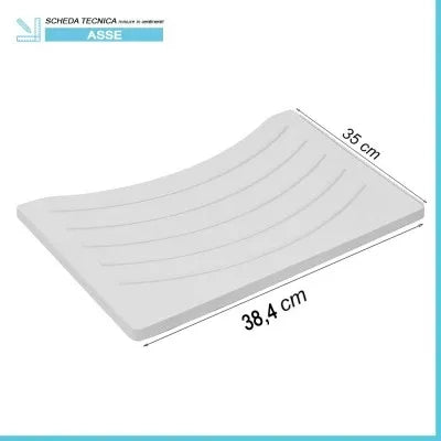 Asse lavapanni 38,4x35 cm in PVC per lavatoio in resina 45x50 cm