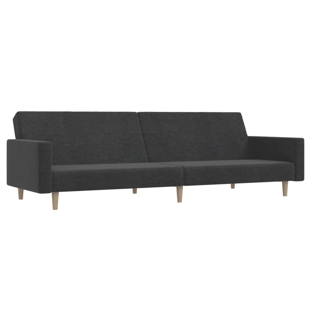 Divano letto | Sof¨¤ letto | Letto singolo a 2 Posti Grigio Scuro in Tessuto