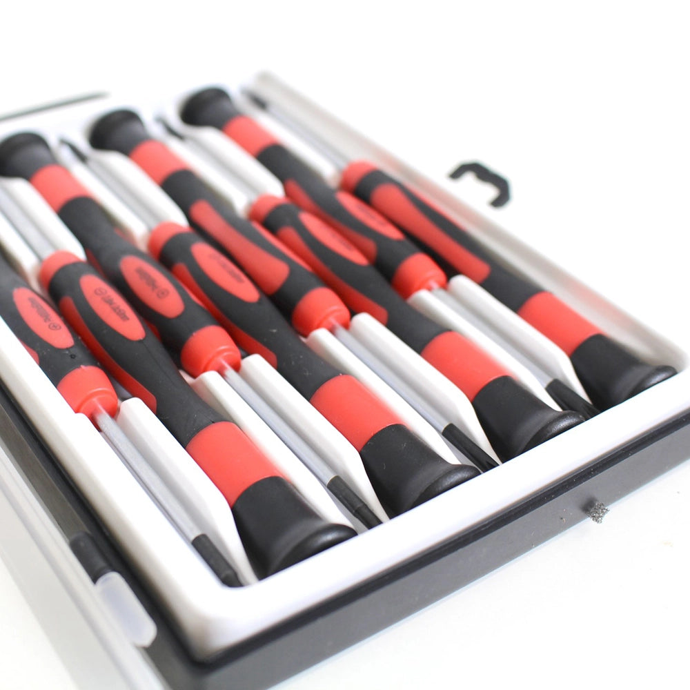 SET CACCIAVITI 8pz TAGLIO E CROCE FL+PH GIRAVITI DI PRECISIONE ACCIAIO CrV VALEX