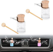 Flessa di profumo cilindrica per l'auto - Aromatizzante rinfrescante per l'abitacolo