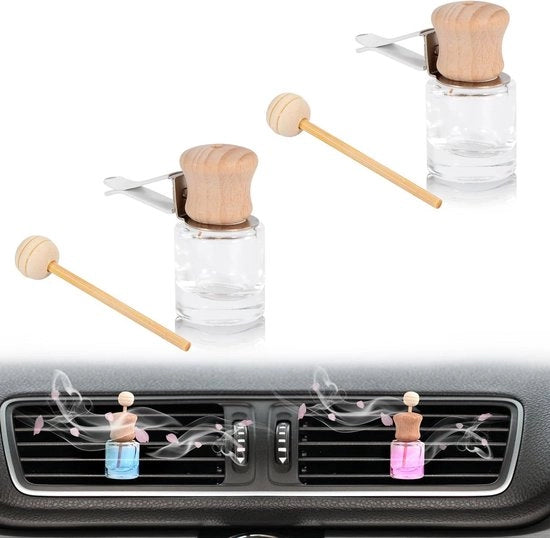 Flessa di profumo cilindrica per l'auto - Aromatizzante rinfrescante per l'abitacolo