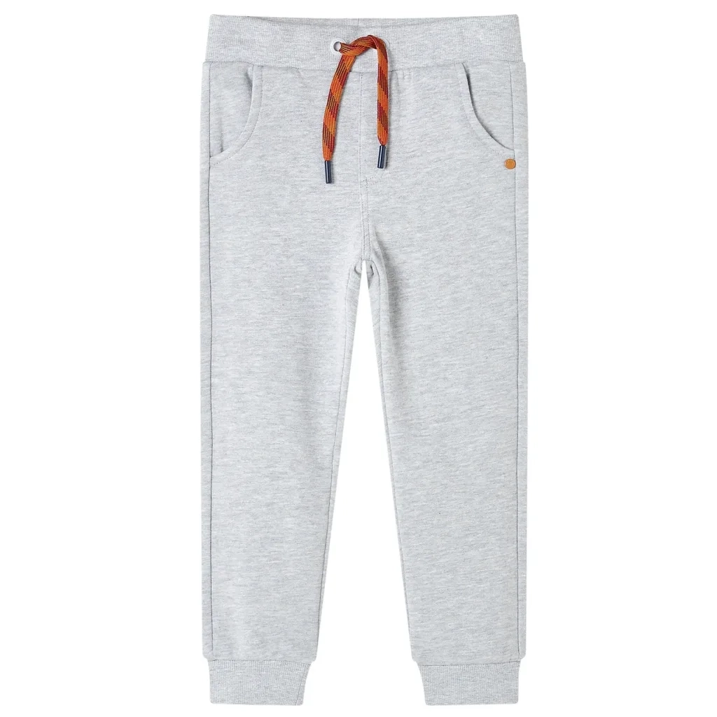 Pantaloni Tuta per Bambini Grigio MÃ©lange 104cod mxl 109889