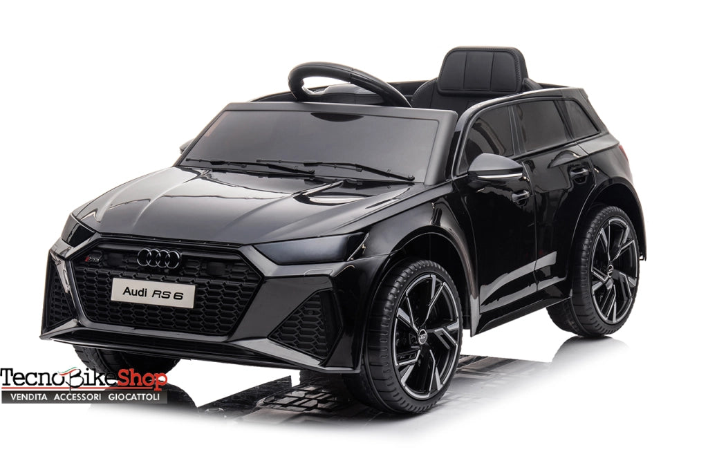 Auto Macchina Elettrica Per Bambini Audi RS6 12V-Nero