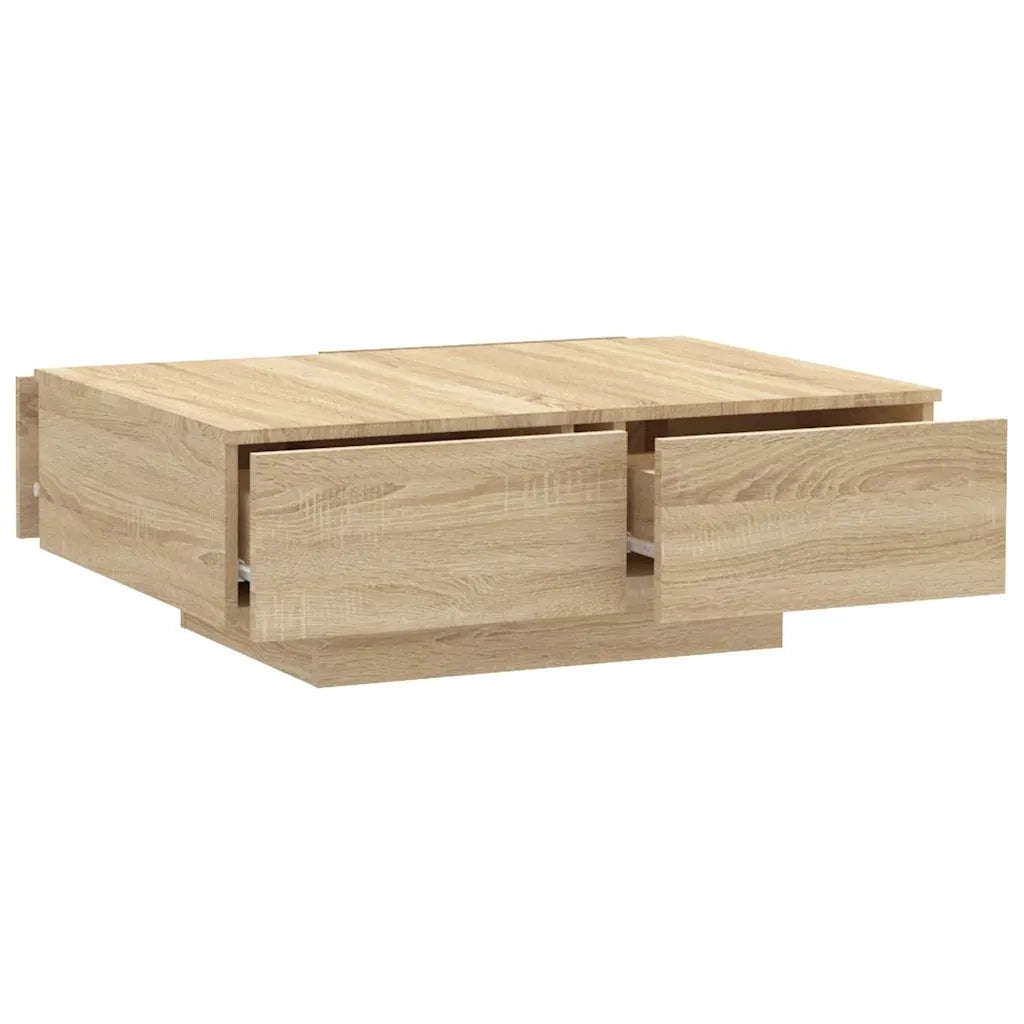 Tavolino da CaffÃ¨ Rovere Sonoma 90x60x31 cm in Truciolato cod mxl 14824