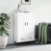 Credenza Bianca 69,5x31x115 cm in Legno Multistrato 830340