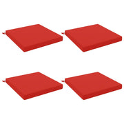 Cuscini per Sedia in 4 Pezzi SOEST 4 pz 100% Poliestere Rosso 944926