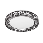 Plafoniera LED CLUSTER RL 48cm 40W telecomando nero