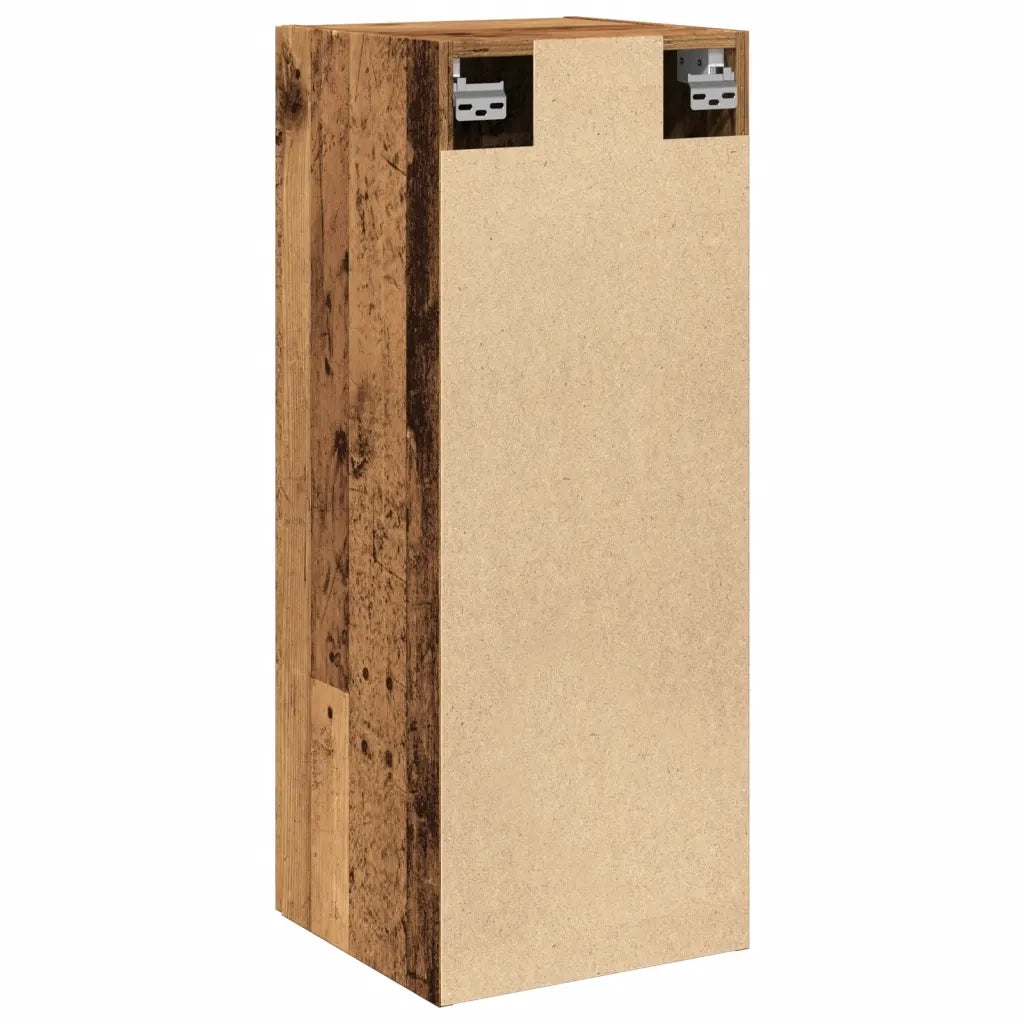 vidaXL Mobile a Parete Legno Vecchio 34,5x34x90 cm in Truciolato