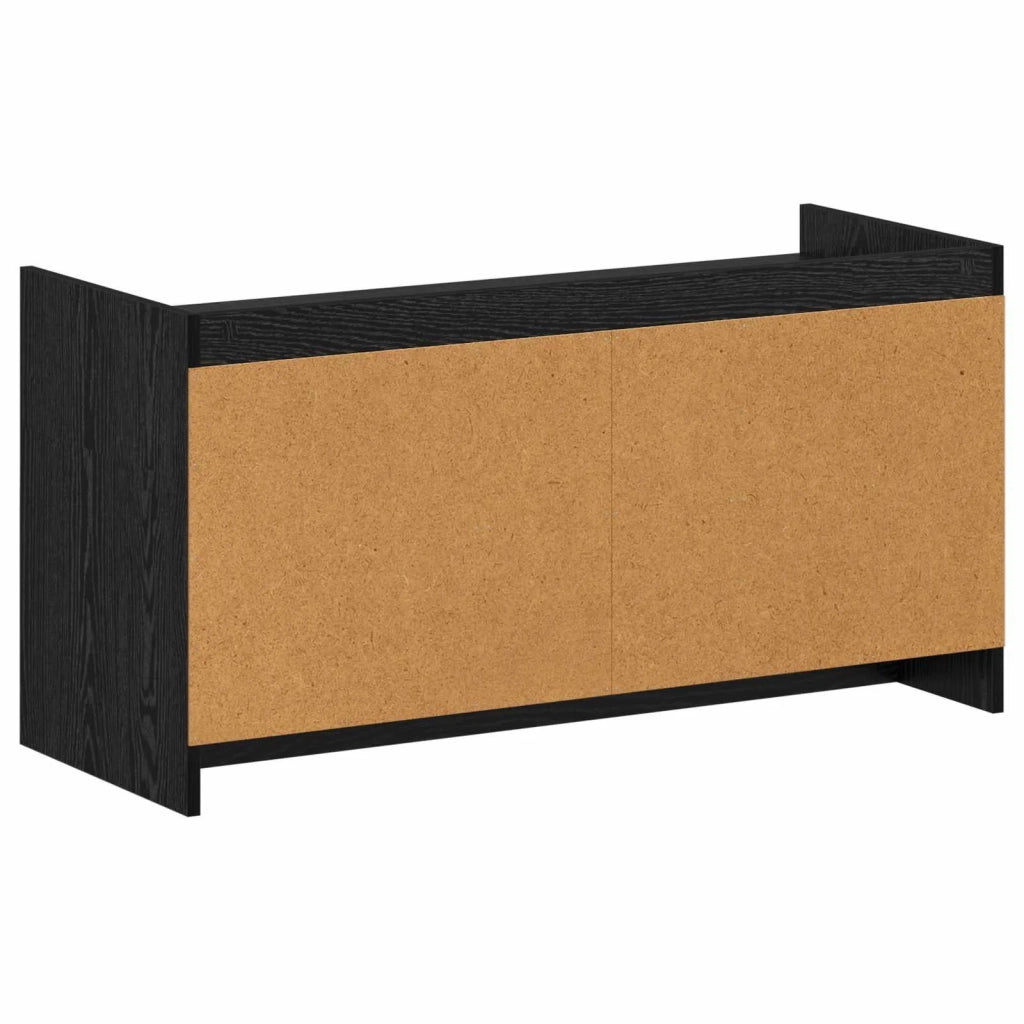 Mobile per scarpe con porta Rovere Nero 100 x 39,5 x 51 cm 8011356