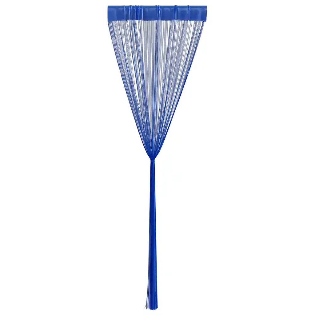 Tende a Filo 2 pz 100x250 cm Blu 132406
