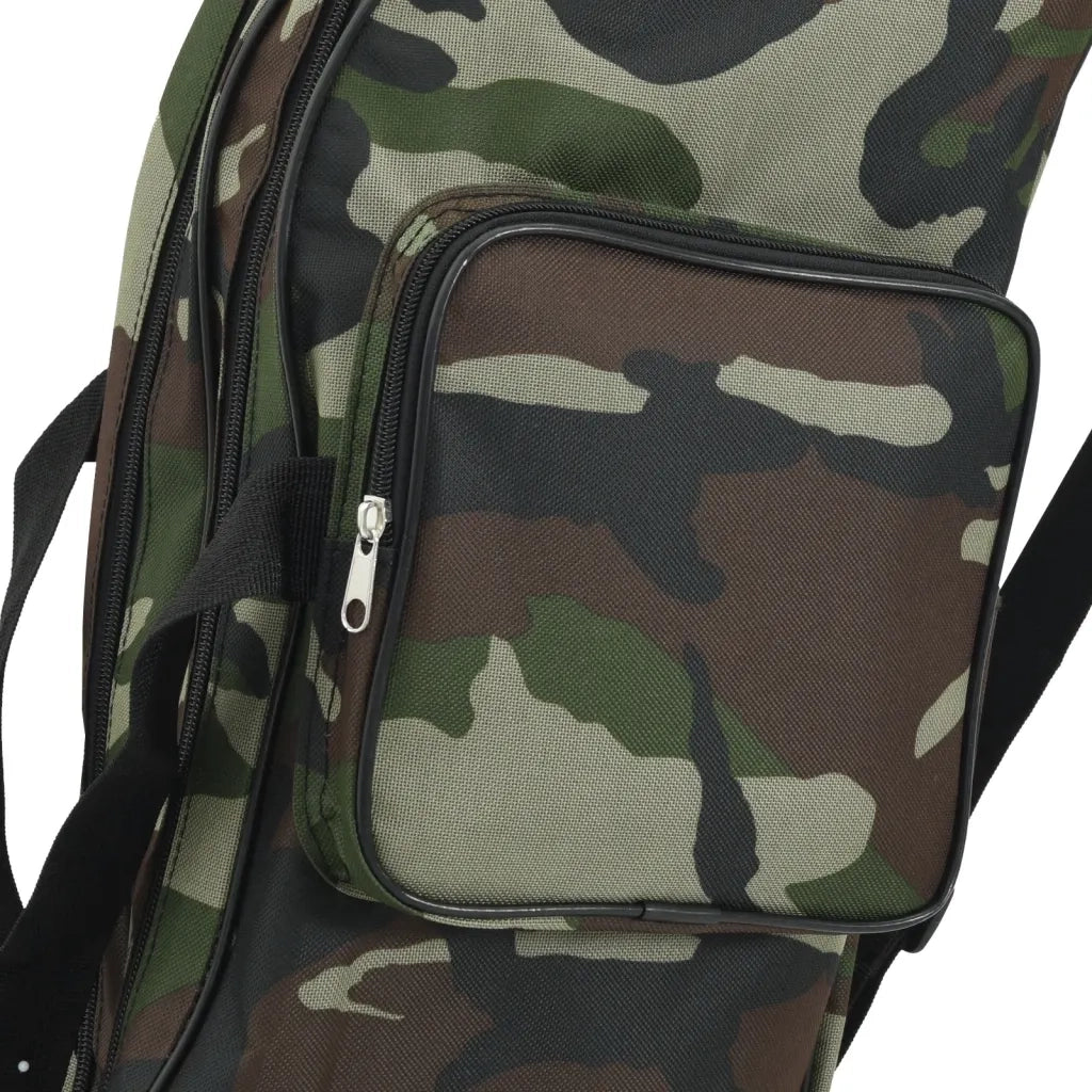 Borsa per Canna da Pesca Verde Mimetico 160 cm Tessuto Oxford 4009997