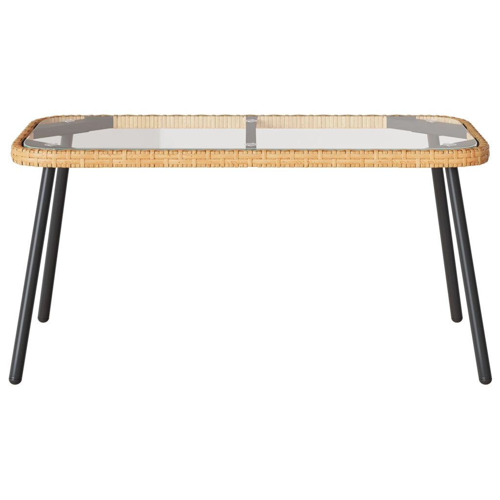 Set di Divani da Giardino a 2 Pezzi con Cuscini in Rattan Sintetico Naturale