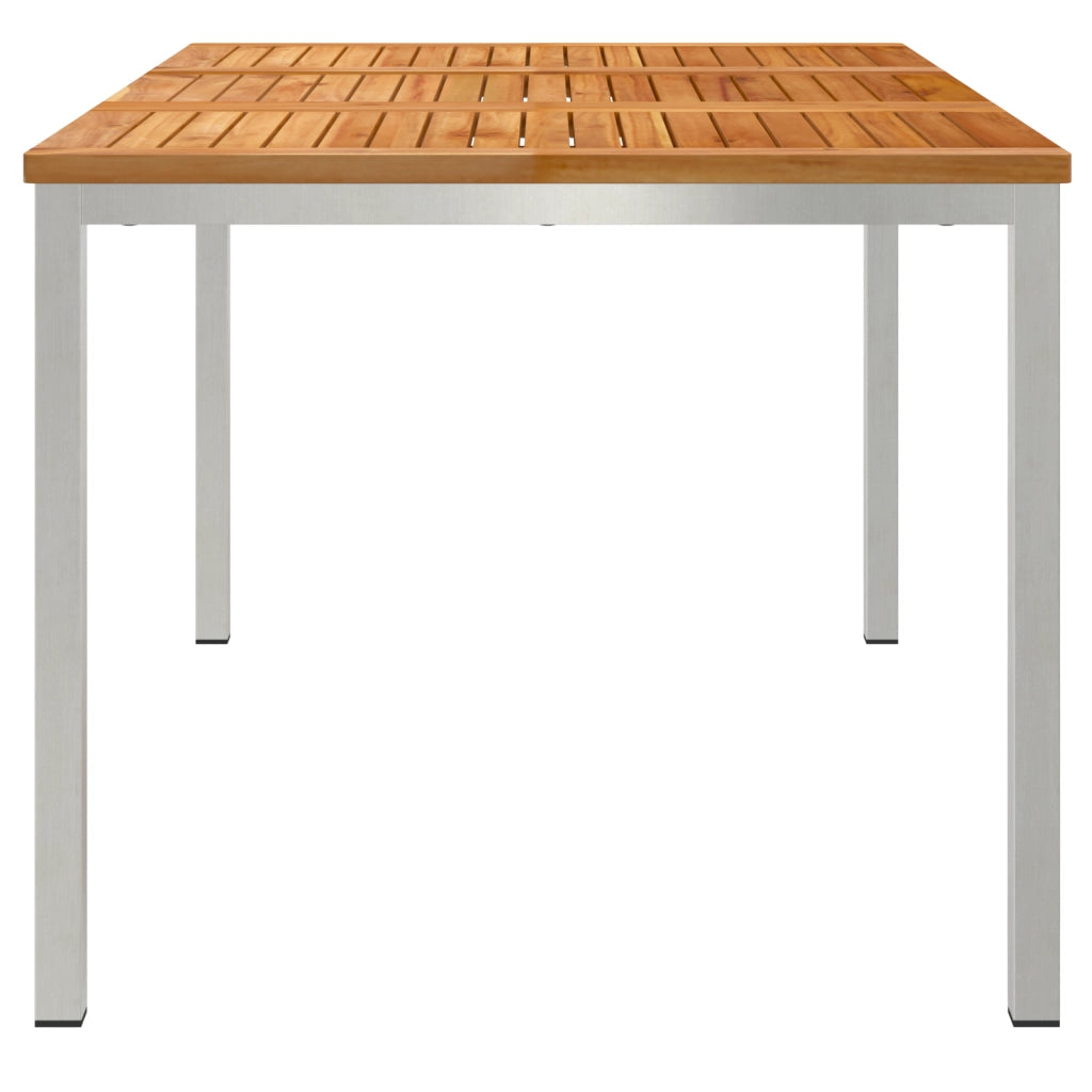 Tavolo da pranzo all'aperto 150x90x75 cm in legno massello di teak