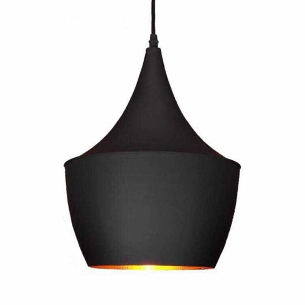 Trade Shop - Lampadario A Sospensione Lampada Stile Vintage Industriale Attacco E27 Nero Co3824-2 -