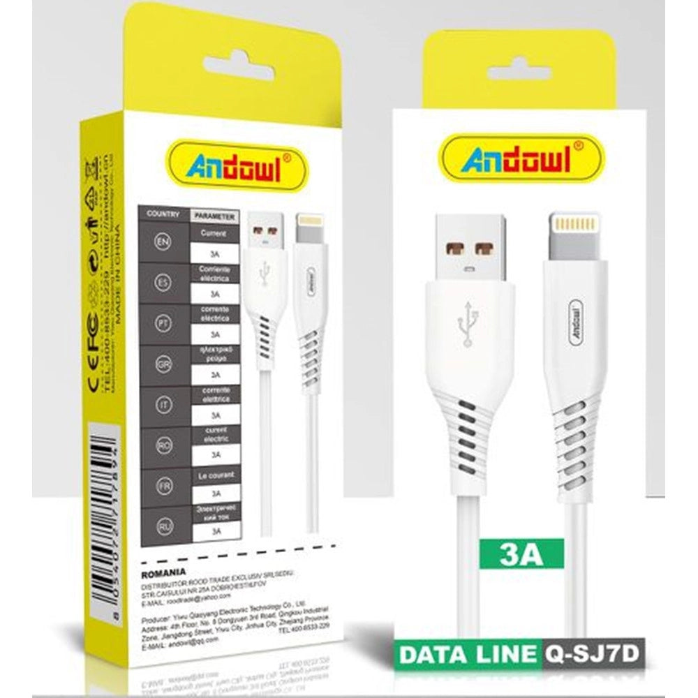 Trade Shop - Cavo Di Ricarica Rapida Trasferimento Dati Da Usb A Lightning 3a Q-sj7d Da 1 Metro -