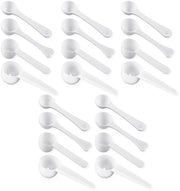 Set di 20 Maatlepels in Plastica per Caffè/Mele/Polveri - 1G/3G/5G/10G - Sostenibile e Sicuro