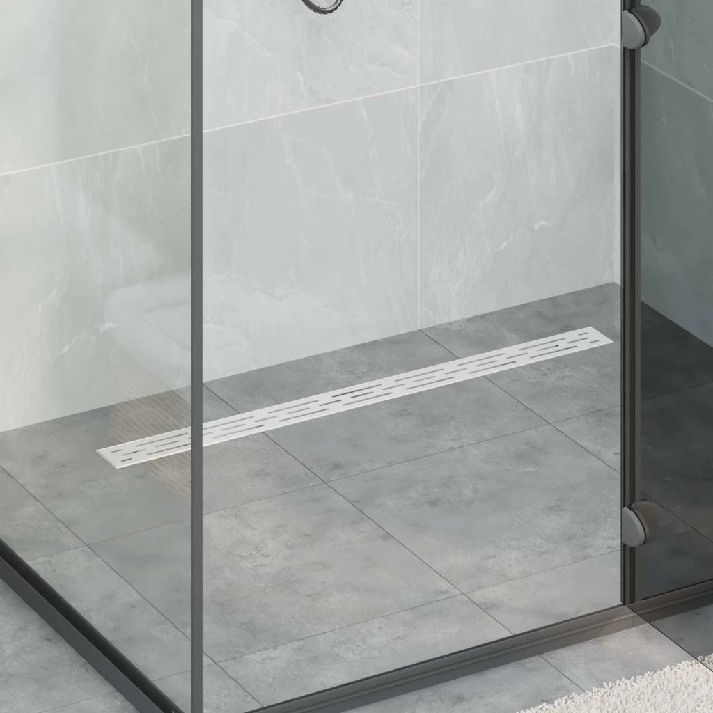 Scarico doccia con copertura in vetro e sifone a 360° 90 cm 42015983