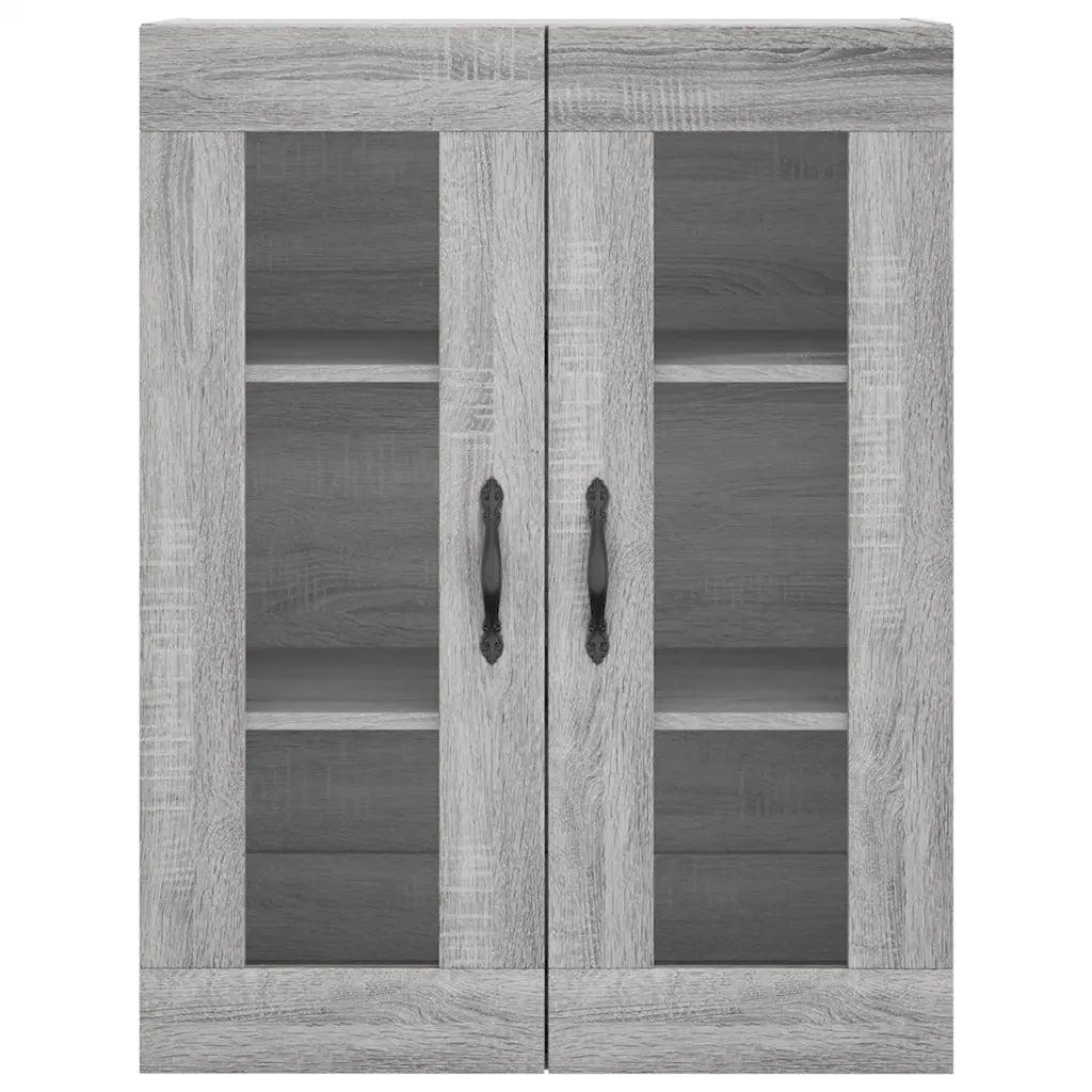 vidaXL Mobile a Parete Grigio Sonoma 69,5x34x90 cm Legno Multistrato