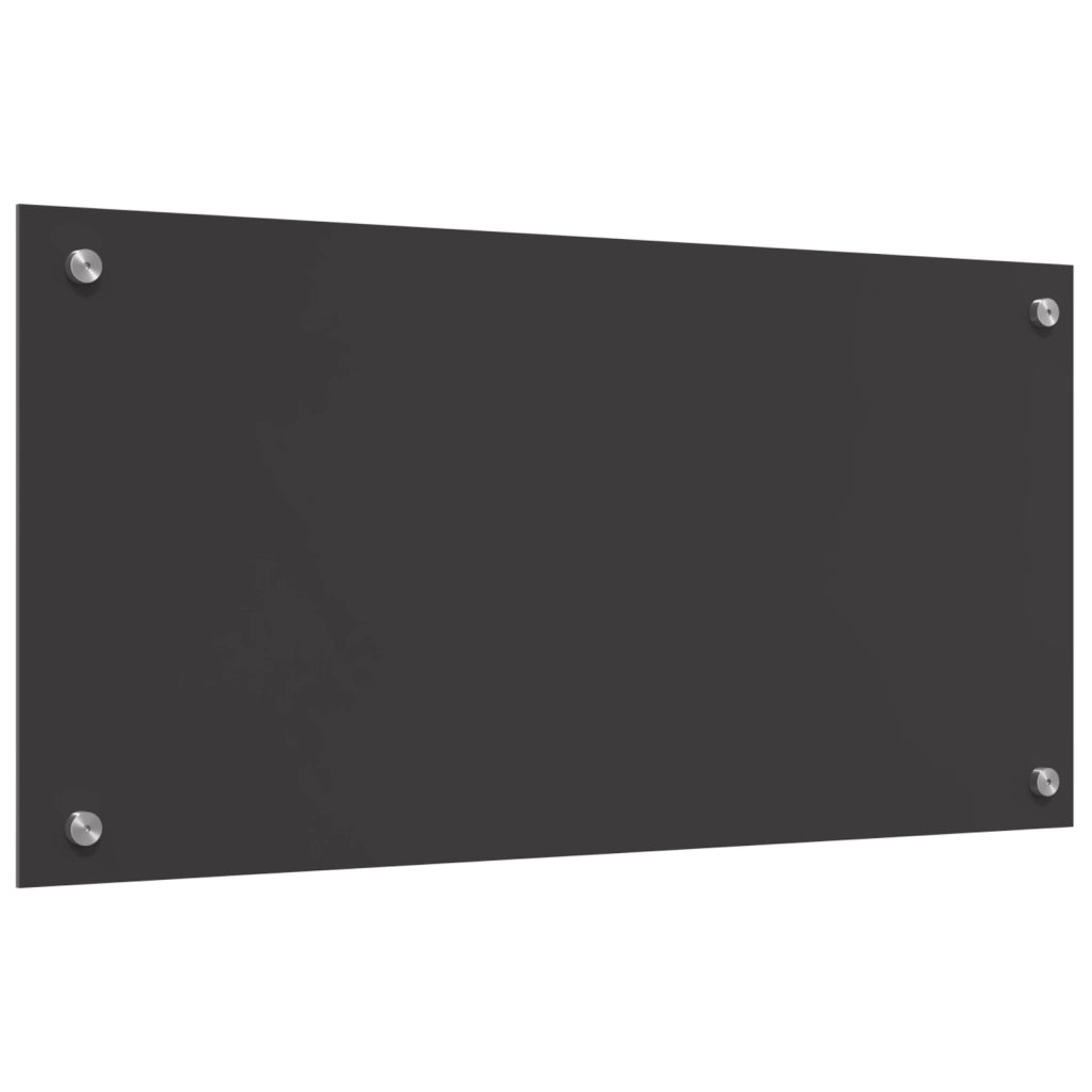 Schienale Cucina Grigio Scuro 80x40x0,6 cm in Vetro Temperato