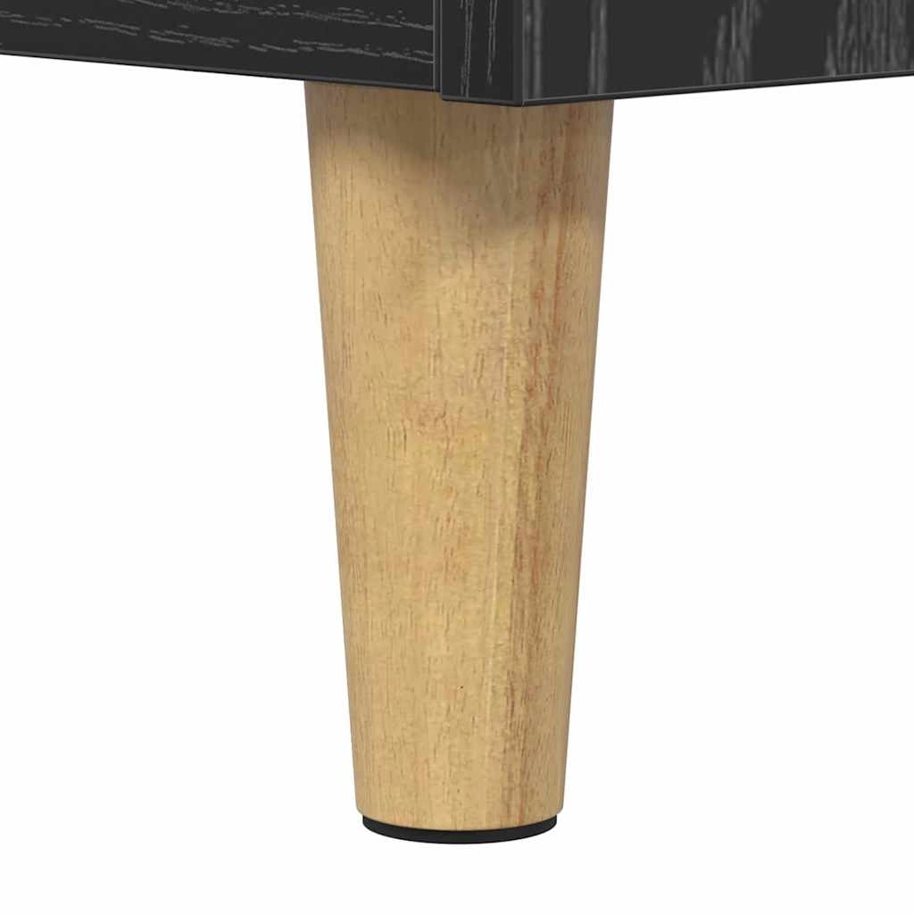 Set di 2 unità letto compatte con cassetto 40 x 35 x 50 cm utilizzo versatile stile rustico legno ingegnerizzato nero 02_0054527