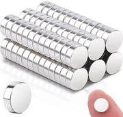 80 pezzi di magneti piccoli mini rotondi 6x2mm, magneti forti magneti refrigeratore magneti neodimio forti, magneti forti per refrigeratore, lavagna bianca, ufficio, hobby, casa