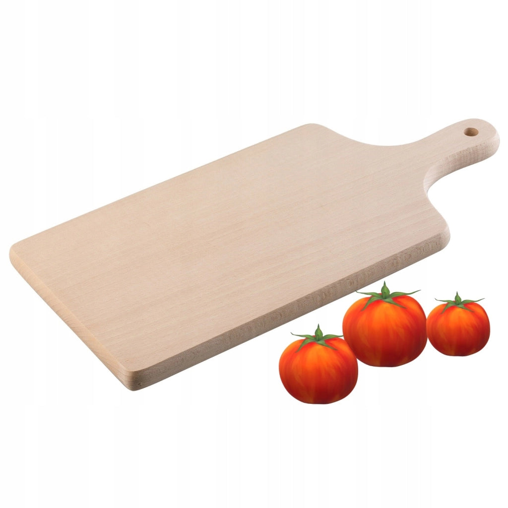 Tagliere da cucina tradizionale in legno KADAX con manico, 28x17,5 cm, faggio