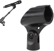 Clip microfono regolabile a radiofrequenza - materiale ABS - duraturo e leggero - regolazione di angolo - compatibile con microfoni da 25-30 mm