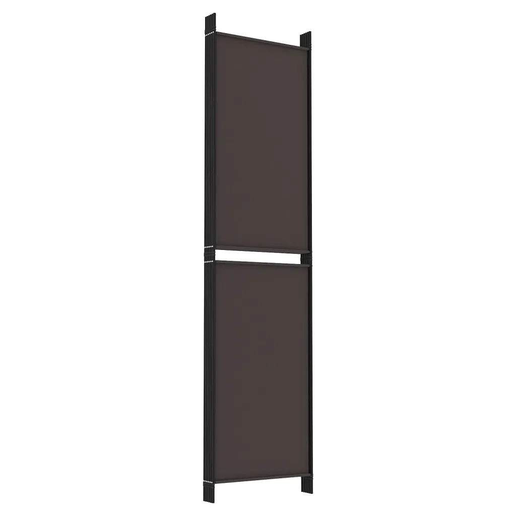 Divisorio a 5 Pannelli Marrone 250x200 cm in Tessuto cod mxl 60176