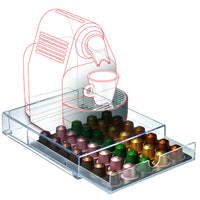 Cassetto porta capsule con 2 griglie mongardi