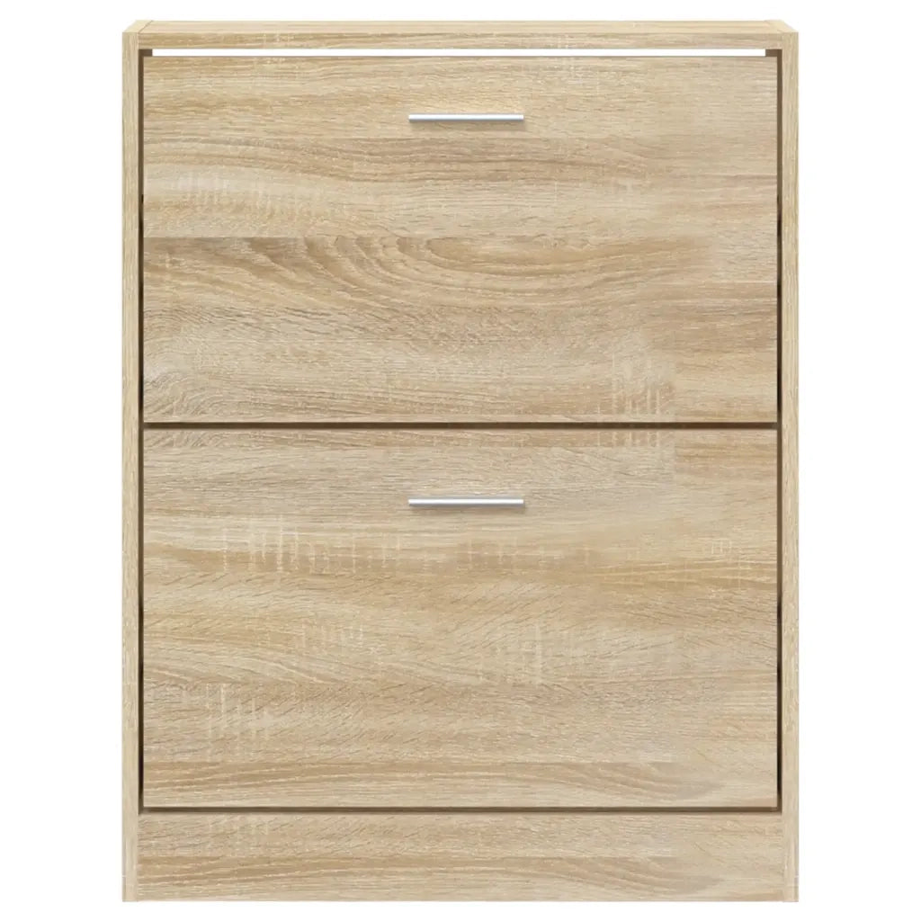 Scarpiera-Scaffale per scarpe Rovere 59x17x81 cm Legno ingegnerizzato