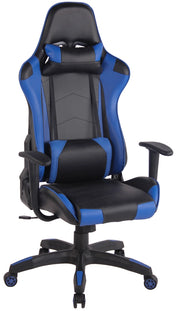 Sedia Gaming Miracle in Similpelle Nero/blu