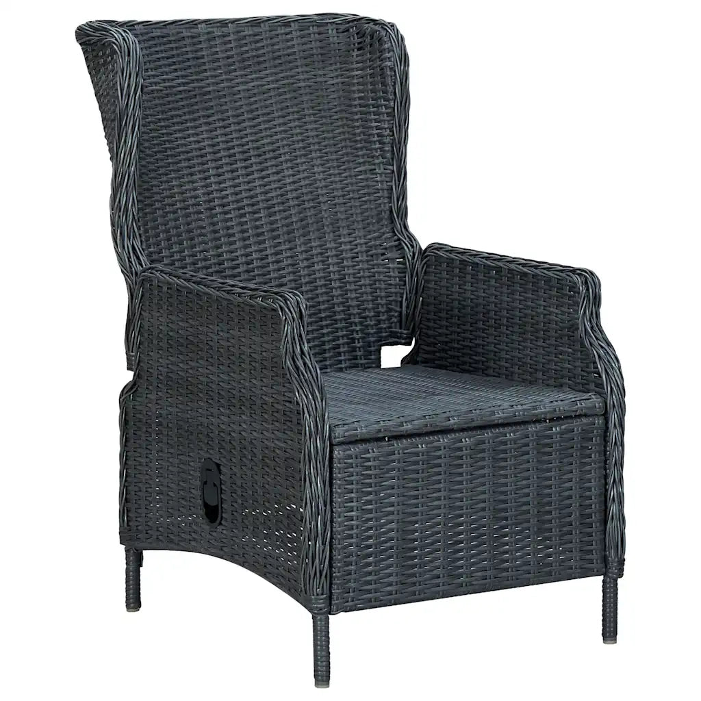 Set da Pranzo da Giardino 9 pz Grigio Scuro 3067935