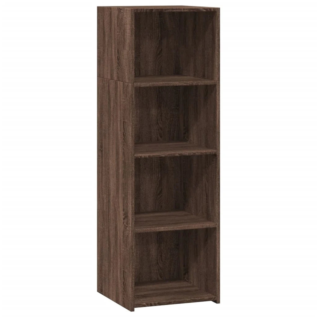 Buffet credenza cassettiera mobiletto mobile contenitore organizer cucina soggiorno salotto alto 40 x 41 x 124 cm legno ingegnerizzato marrone 02_0033713
