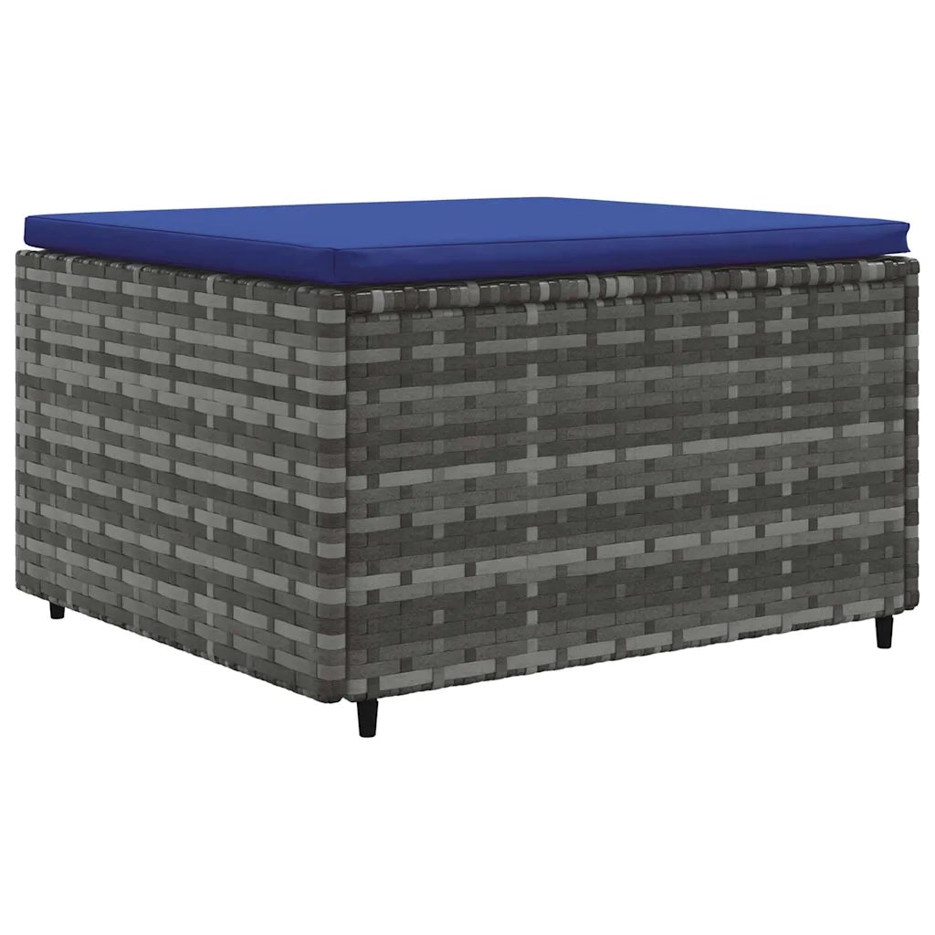 Set Divani da Giardino 6 pz con Cuscini in Polyrattan Grigio 3308215