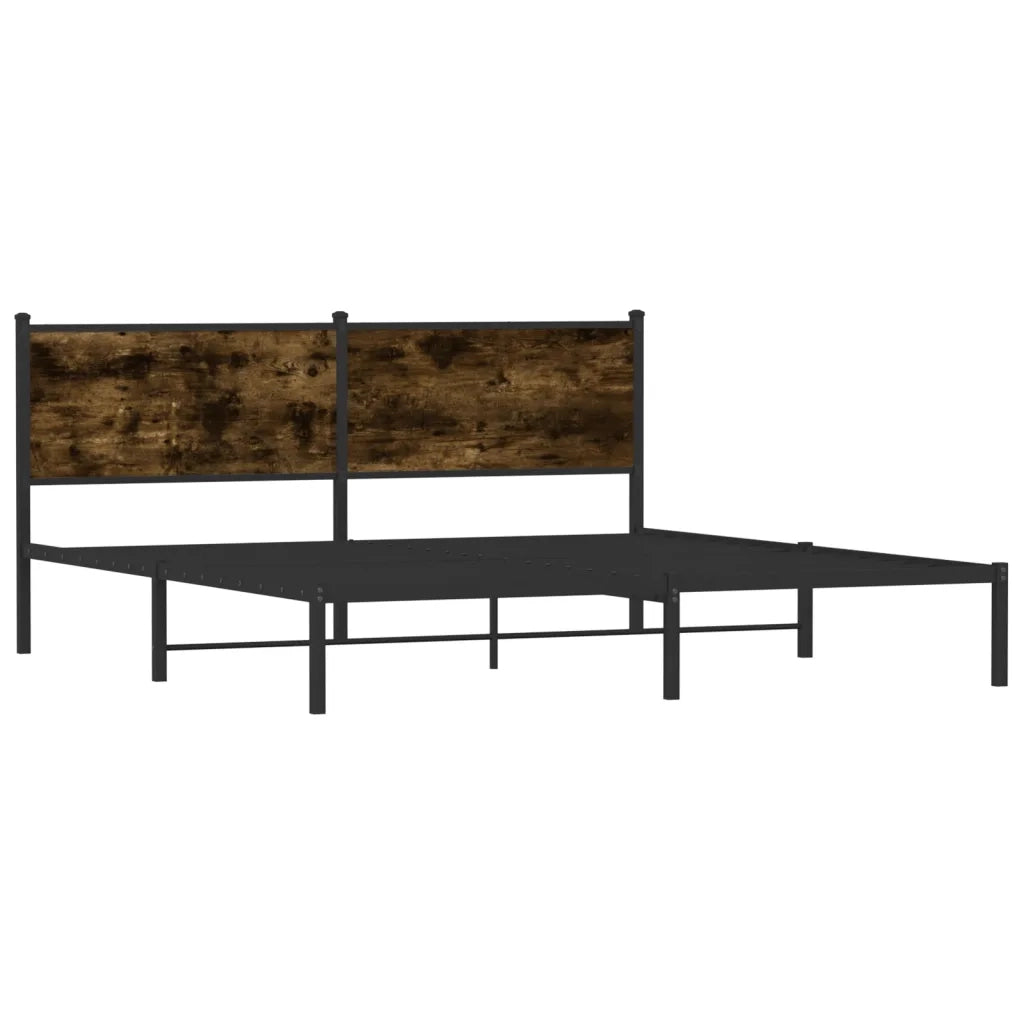 Giroletto senza Materaso in Metallo Rovere Fumo 160x200 cm 4007670