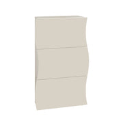Scarpiera 3 Ante a Ribalta Onda 71x26,6x121,4 cm Finitura in Melamina Cachemire