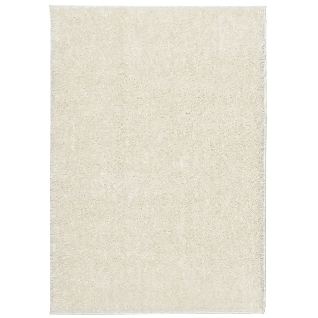 Tappeto a Pelo Lucido Lungo ISTAN Effetto Crema 140x200 cmcod mxl 133900