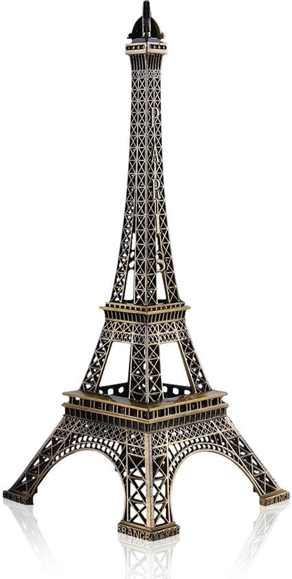 Replica della Torre Eiffel in Bronzo - Decorazione da Tavolo - Alta Qualità Zinco - 25cm di Altezza